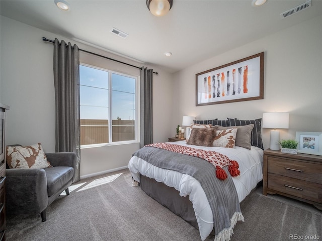 bedroom featuring carpet flooring