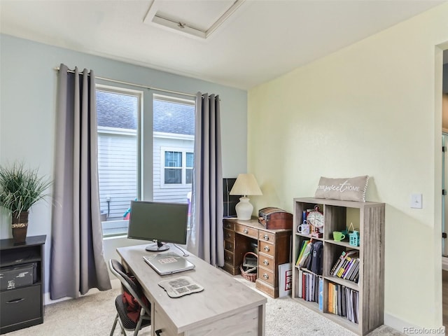 4628 Mt Shavano St, Brighton, CO 80601 - carpeted office space with attic access