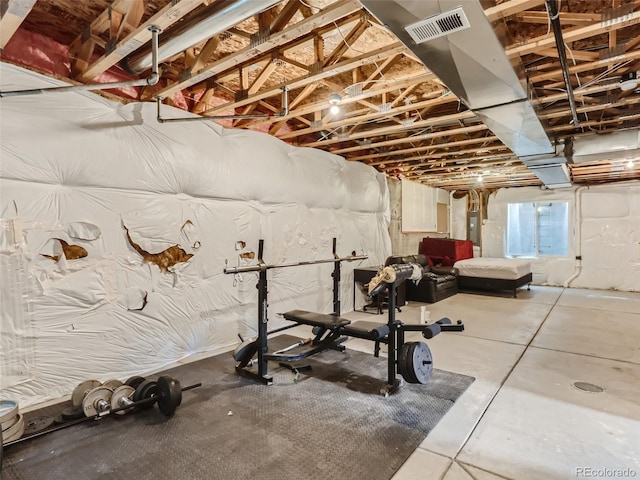 4628 Mt Shavano St, Brighton, CO 80601 - workout room featuring electric panel