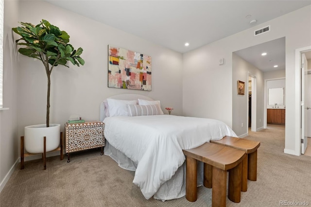 3233 Tejon St Unit 305, Denver, CO 80211 - carpeted bedroom featuring recessed lighting