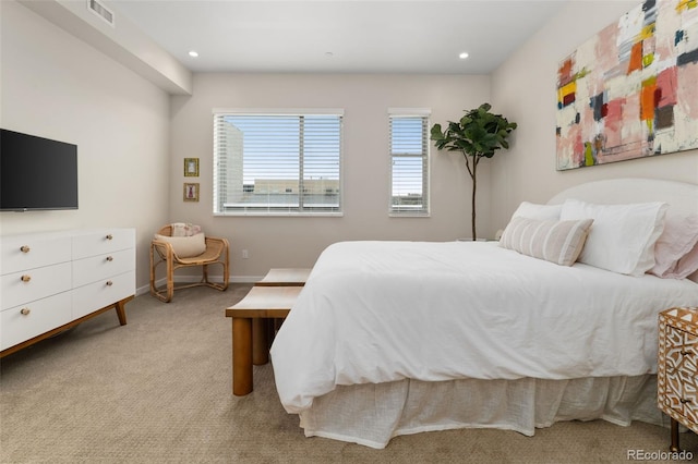 3233 Tejon St Unit 305, Denver, CO 80211 - carpeted bedroom with baseboards and recessed lighting