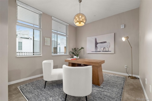 3233 Tejon St Unit 305, Denver, CO 80211 - dining area with carpet and baseboards