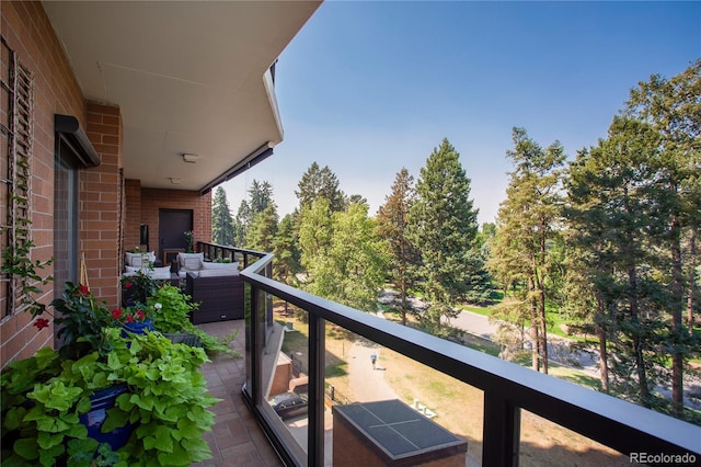 1133 Race St Unit 5A, Denver, CO 80206 - balcony with outdoor lounge area