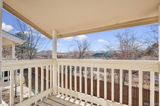 view of balcony