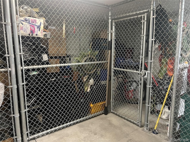 view of storage room