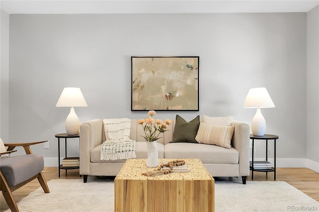 11757 W Tufts Pl, Morrison, CO 80465 - living room with baseboards and light wood-type flooring