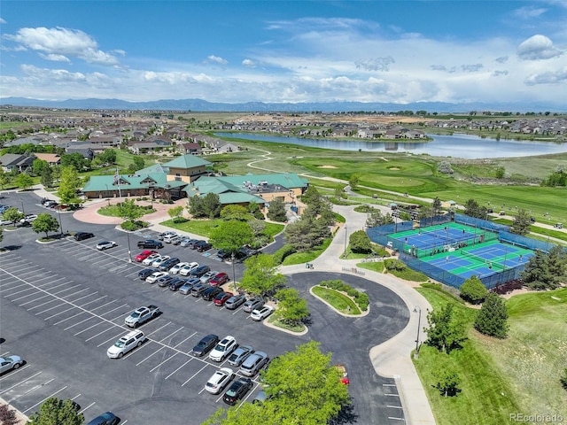 14879 Xenia St, Thornton, CO 80602 - aerial view of residential area featuring a water and mountain view and a golf course
