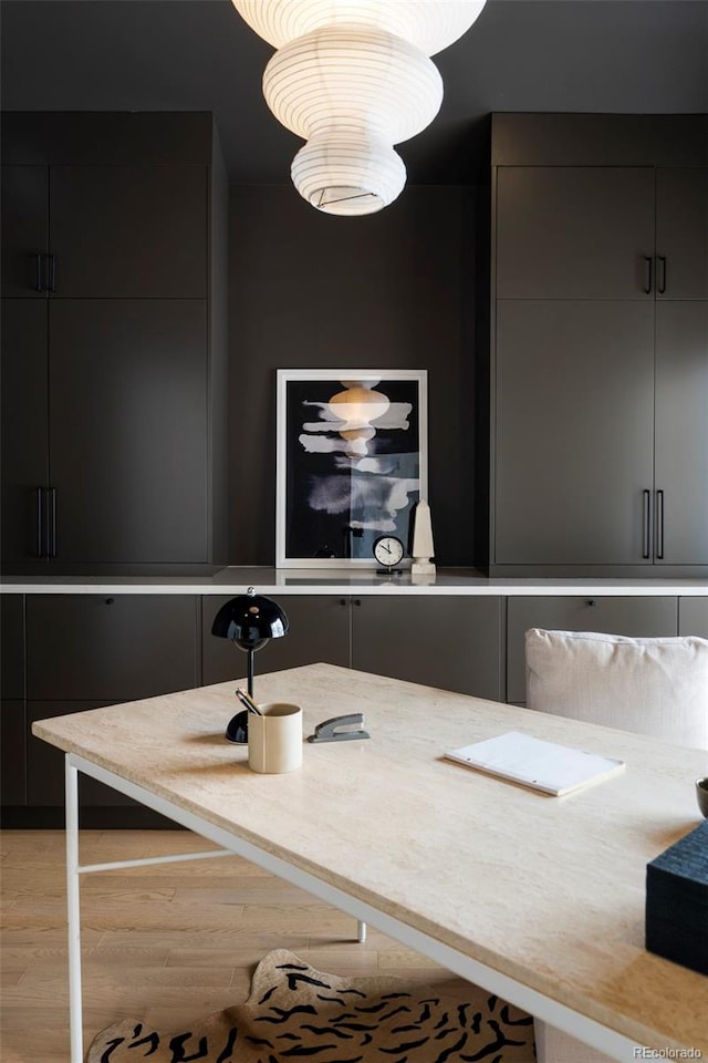 bathroom featuring wood-type flooring