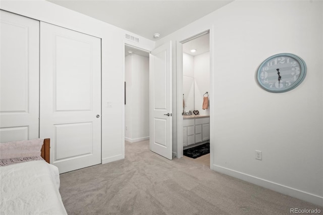 17121 Desert Wine Ln, Parker, CO 80134 - unfurnished bedroom with baseboards, carpet flooring, connected bathroom, and a closet