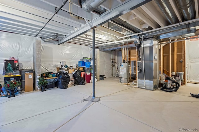 17121 Desert Wine Ln, Parker, CO 80134 - unfinished basement with water heater and heating unit