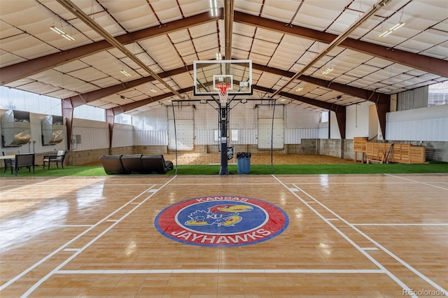 view of sport court