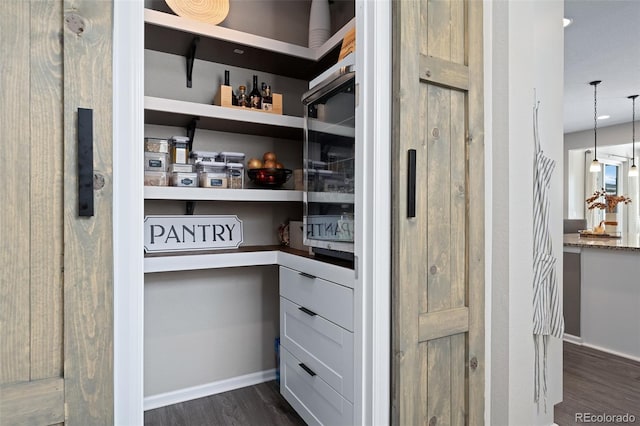 view of pantry