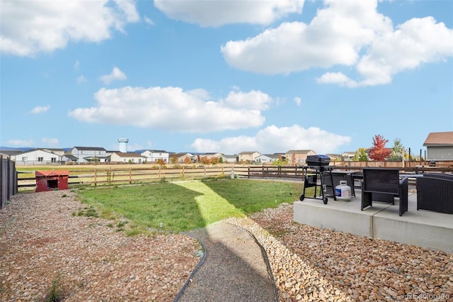 view of yard with a patio