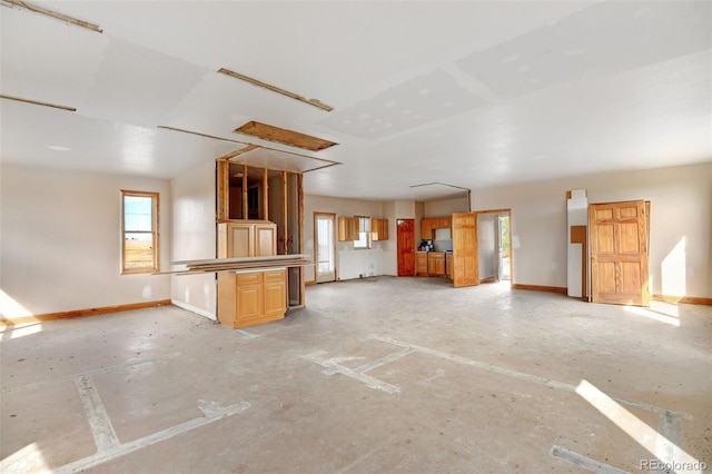 view of unfurnished living room