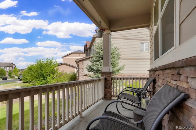 26143 E Fremont Pl, Aurora, CO 80016 - covered porch with a residential view