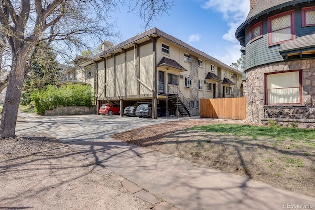 1349 Race St Unit 5, Denver, CO 80206 - view of property with covered parking