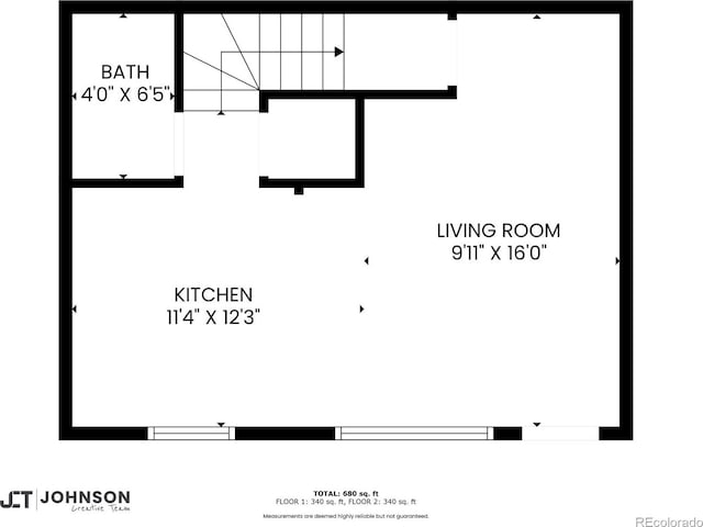 1349 Race St Unit 5, Denver, CO 80206 - room layout