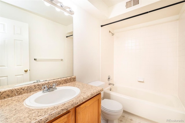 2850 Aurora Ave Unit 112, Boulder, CO 80303 - full bathroom featuring toilet, vanity, and tub / shower combination