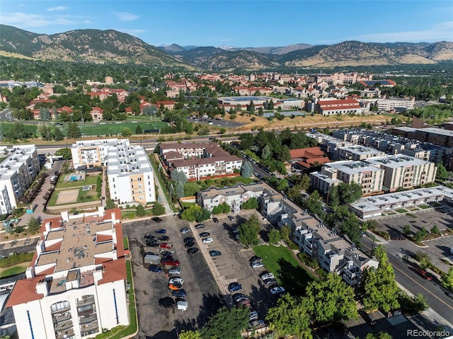 2850 Aurora Ave Unit 112, Boulder, CO 80303 - aerial view of property's location featuring a mountainous background
