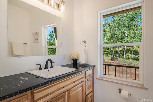 bathroom with vanity