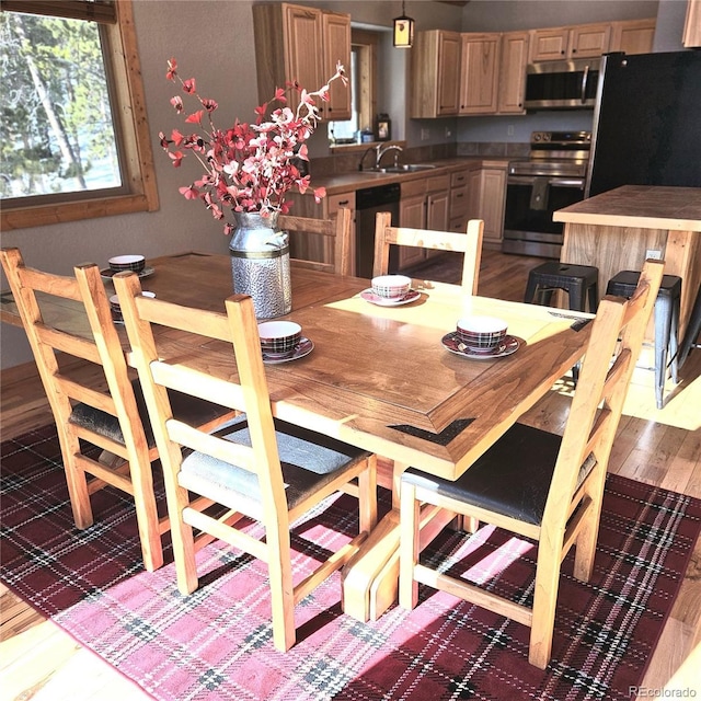 dining room featuring wood finished floors