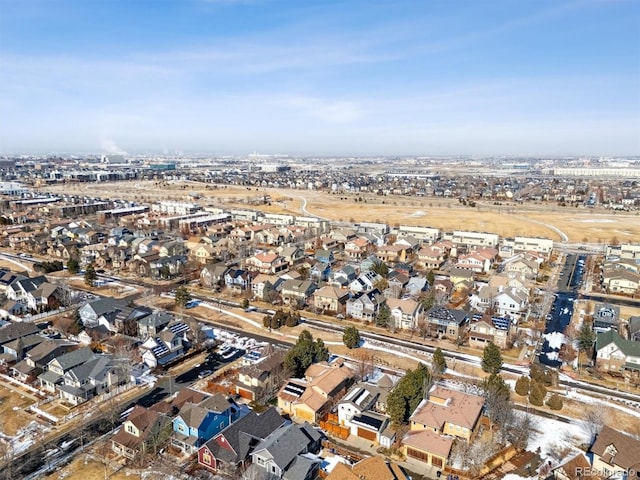 bird's eye view featuring a residential view