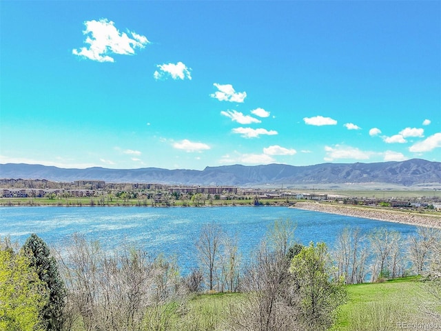 8312 S Peninsula Dr, Littleton, CO 80120 - water view featuring a mountainous background