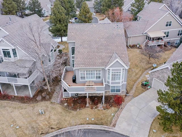 8312 S Peninsula Dr, Littleton, CO 80120 - aerial view of property and surrounding area