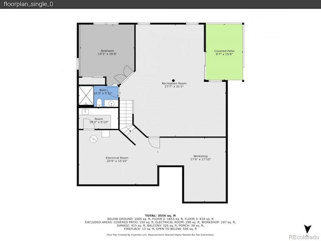 8312 S Peninsula Dr, Littleton, CO 80120 - property floor plan