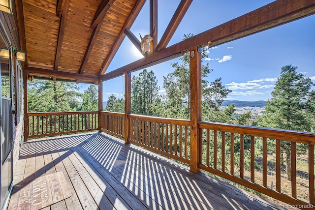 view of wooden terrace