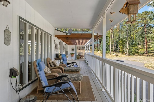 view of balcony