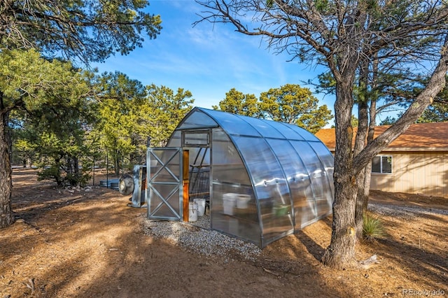 view of greenhouse