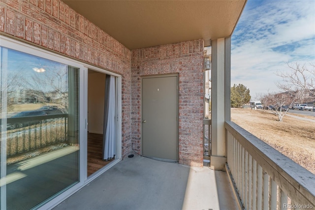 view of balcony