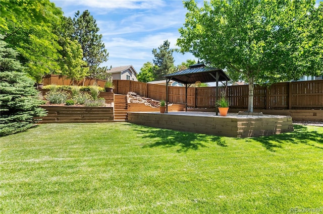 9916 Spring Hill Ln, Highlands Ranch, CO 80129 - fenced backyard with a gazebo