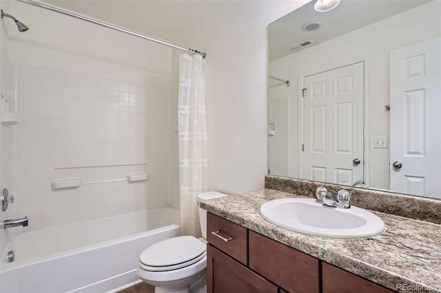 4625 Walden Ct, Denver, CO 80249 - bathroom featuring toilet, shower / tub combo, and vanity