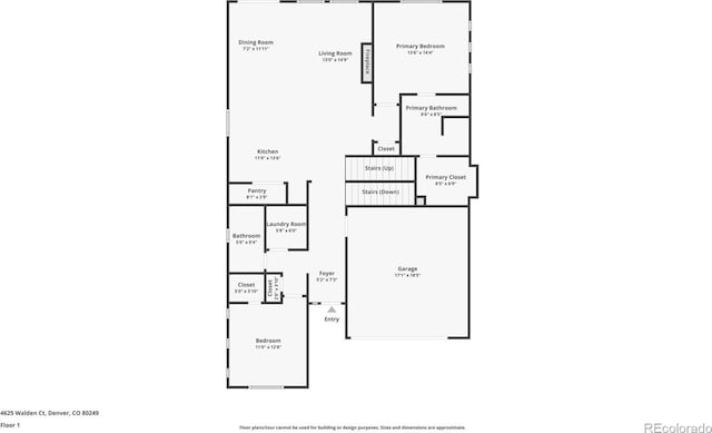 4625 Walden Ct, Denver, CO 80249 - home floor plan