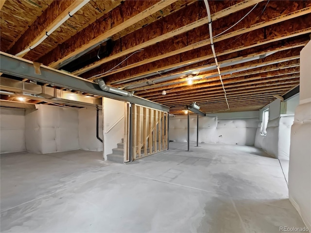 8612 13th St, Greeley, CO 80634 - unfinished basement with stairs