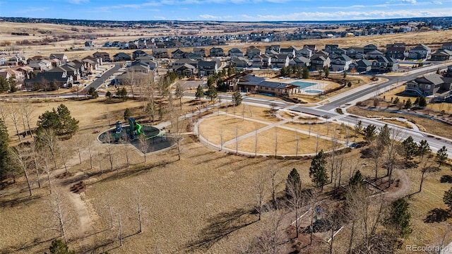 drone / aerial view featuring a residential view