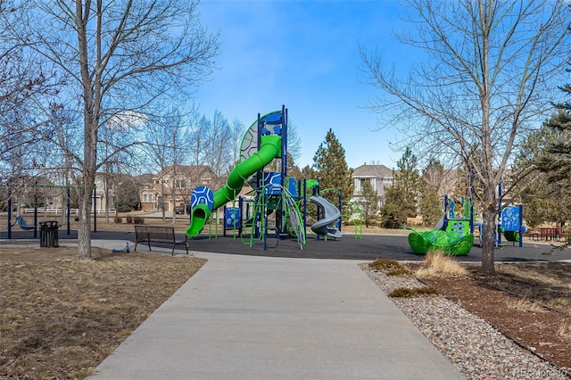 view of community jungle gym