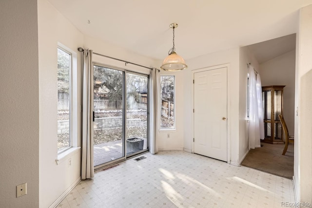 interior space featuring plenty of natural light