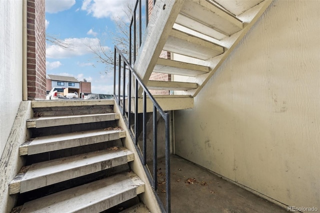 view of stairway