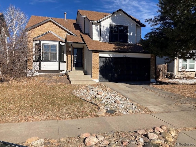 view of front of house featuring a garage