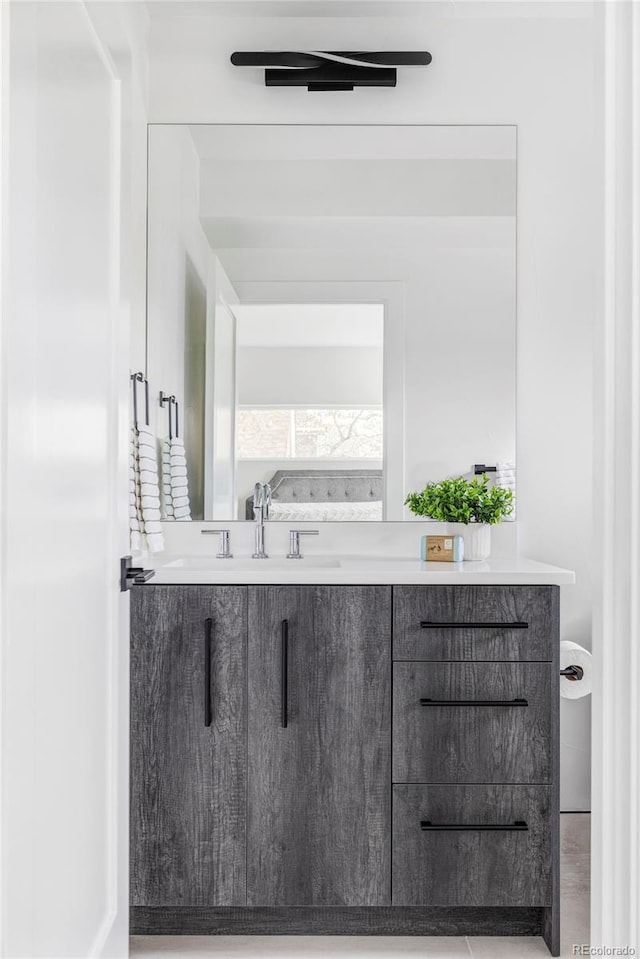 bathroom with vanity