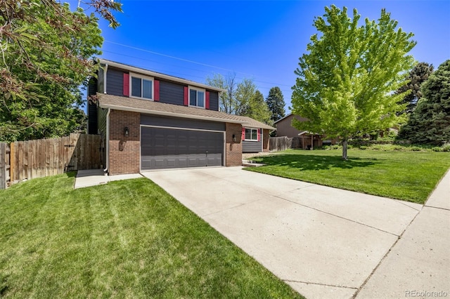6062 S Newport St, Centennial, CO 80111 - traditional-style home featuring brick siding, driveway, and an attached garage