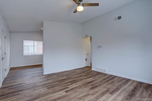 2938 Eliot Cir, Westminster, CO 80030 - spare room featuring ceiling fan, wood finished floors, and baseboards
