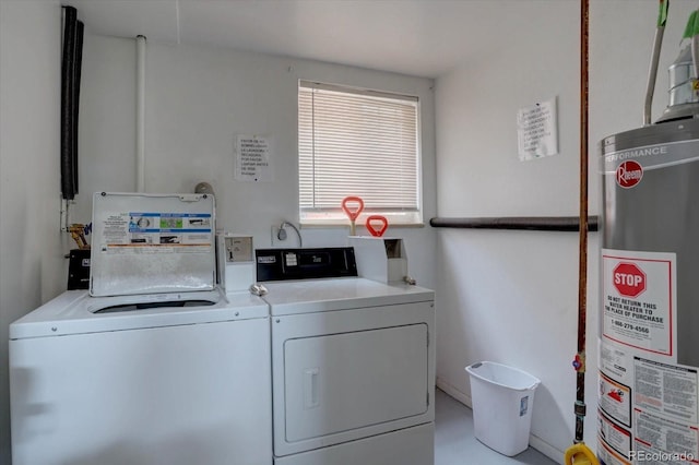 2938 Eliot Cir, Westminster, CO 80030 - laundry room featuring water heater and washing machine and dryer