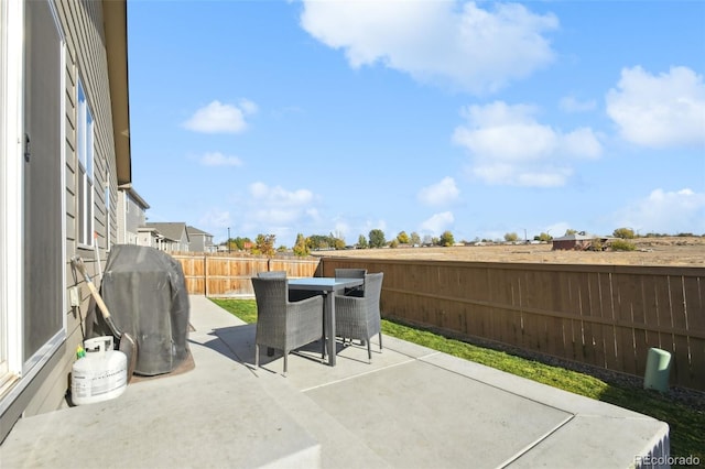 view of patio / terrace with area for grilling