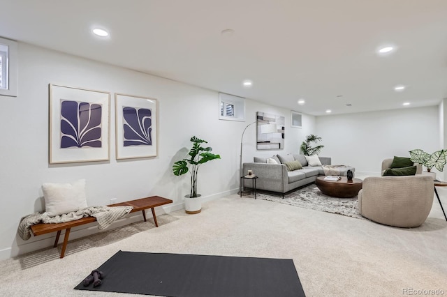 9455 W 37th Ave, Wheat Ridge, CO 80033 - living room with carpet flooring, recessed lighting, and baseboards