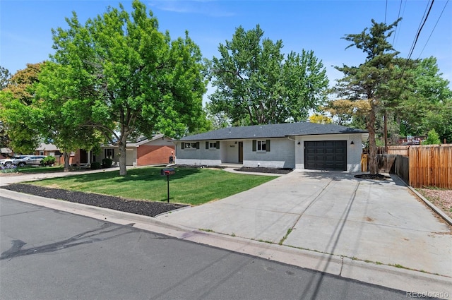 9455 W 37th Ave, Wheat Ridge, CO 80033 - ranch-style house with a garage, brick siding, and concrete driveway