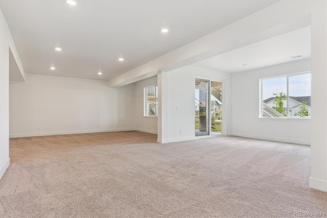 8346 Cokedale Cir, Littleton, CO 80125 - empty room featuring light colored carpet and recessed lighting